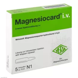 MAGNESIOCARD enjeksiyon için i.v. çözelti, 5X10 ml