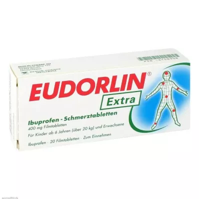 EUDORLIN ekstra İbuprofen ağrı tabletleri, 20 adet