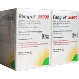 PANGROL 25.000 Enterik kaplı kabuklu sert kapsül, 200 adet