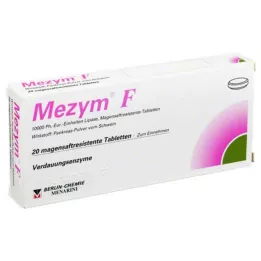 MEZYM F enterik kaplı tabletler, 20 adet