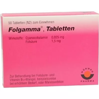 FOLGAMMA Tabletler, 50 adet