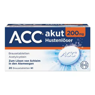 ACC akut 200 mg öksürük çözücü, efervesan tabletler, 20 adet ACC akut 200 mg öksürük çözücü, efervesan tabletler, 20 adet