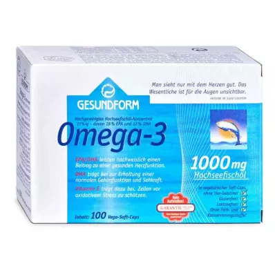 GESUNDFORM Omega-3 1.000 mg Vega Yumuşak Kapsül, 100 Kapsül