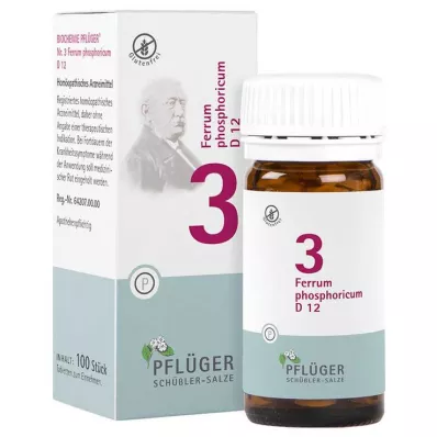 BIOCHEMIE Pflüger 3 Ferrum phosphoricum D 12 tablet, 100 adet