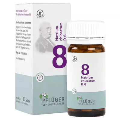 BIOCHEMIE Pflüger 8 Natrium chloratum D 6 tablet, 100 adet BIOCHEMIE Pflüger 8 Natrium chloratum D 6 tablet, 100 adet