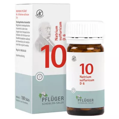 BIOCHEMIE Pflüger 10 Natrium sulfuricum D 6 tablet, 100 adet BIOCHEMIE Pflüger 10 Natrium sulfuricum D 6 tablet, 100 adet
