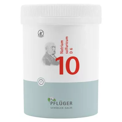 Biyokimya Pflueger 10 Natrumsulphuricum D 6 tablet, 1000 adet Biyokimya Pflueger 10 Natrumsulphuricum D 6 tablet, 1000 adet