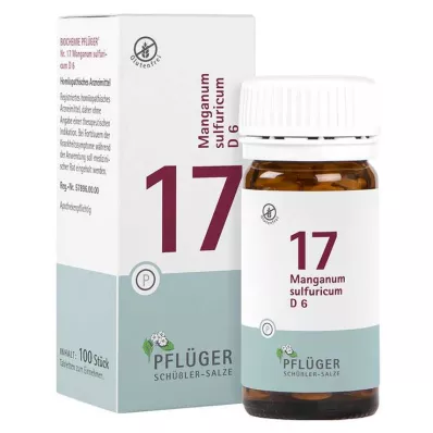 Biyokimya Pflueger 17 Manganumsulphuricum D 6 tablet, 100 adet