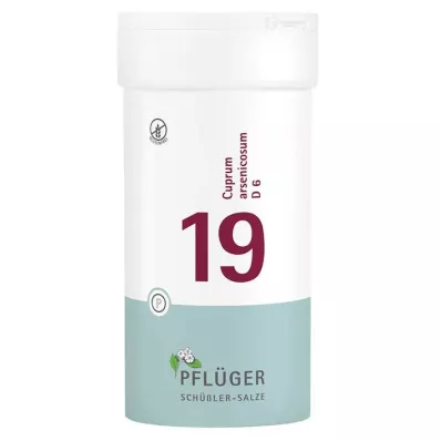 Biyokimya Pflueger 19 Cuprum arsenicosum D 6 tablet, 400 adet Biyokimya Pflueger 19 Cuprum arsenicosum D 6 tablet, 400 adet