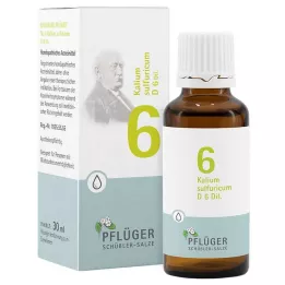 BIOCHEMIE Pflüger 6 Potasyum sülfürikum D 6 damla, 30 ml