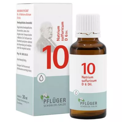 Biyokimya Pflueger 10 Natrumsulphuricum D 6 damla, 30 ml Biyokimya Pflueger 10 Natrumsulphuricum D 6 damla, 30 ml