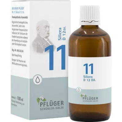 BIOCHEMIE Pflüger 11 Silicea D 12 damla, 100 ml