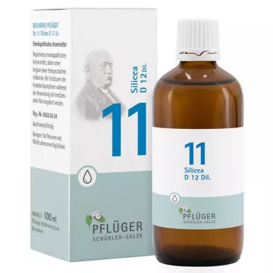 BIOCHEMIE Pflüger 11 Silicea D 12 damla, 100 ml
