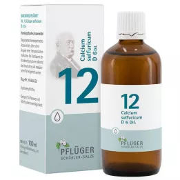 BIOCHEMIE Pflüger 12 Calcium sulphuricum D 6 damla, 100 ml