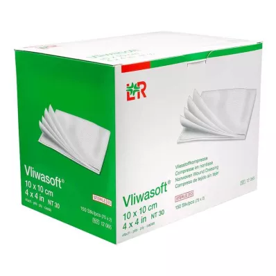 VLIWASOFT Dokunmamış kompresler 10x10 cm steril 4l, 150 adet VLIWASOFT Dokunmamış kompresler 10x10 cm steril 4l, 150 adet