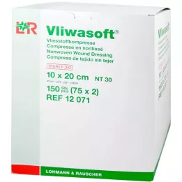 VLIWASOFT Dokunmamış kompresler 10x20 cm steril 4l, 150 adet