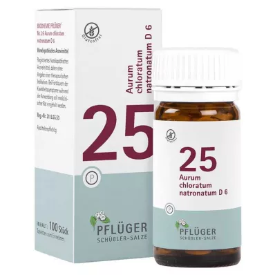BIOCHEMIE Pflüger 25 Aurum chlorat.natron.D 6 Tab. 100 adet