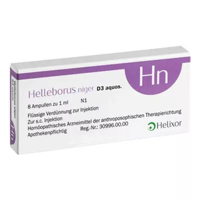 HELLEBORUS NIGER D 3 aquos. ampul, 8 adet
