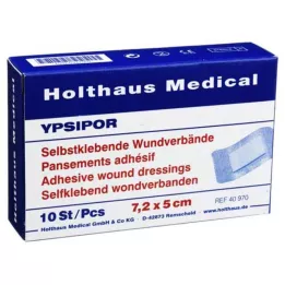 WUNDVERBAND Ypsipor steril 5x7.2 cm, 10 adet