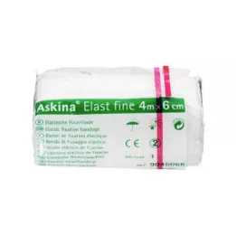 ASKINA Elast Fine bandaj 6 cmx4 m selofan sargılı, 1 adet