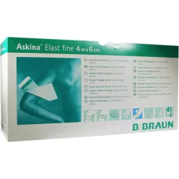 ASKINA Elast Fine bandaj 6 cmx4 m gevşek, 100 adet