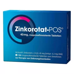 ZINKOROTAT POS enterik kaplı tabletler, 100 adet