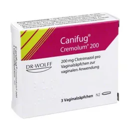 CANIFUG Cremolum 200 vajinal fitil, 3 adet