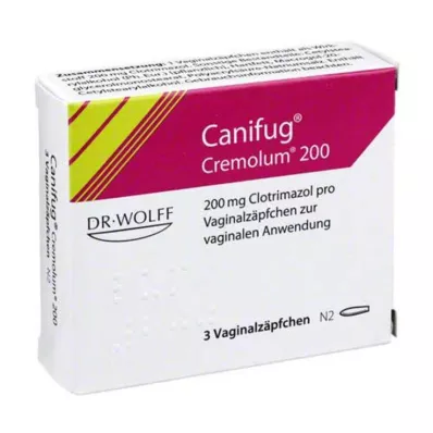 Canifug Cremolum 200 vajinal fitiller, 3 adet