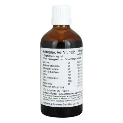 RETROPLEX VE No.122 Damla, 100 ml RETROPLEX VE No.122 Damla, 100 ml