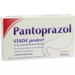 PANTOPRAZOL STADA 20 mg enterik kaplı tabletleri korur, 7 adet