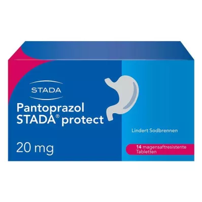 PANTOPRAZOL STADA 20 mg enterik kaplı tabletleri korur, 14 adet