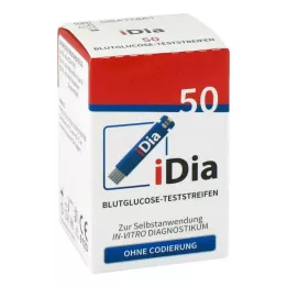IDIA IME-DC Kan şekeri test şeritleri, 50 adet