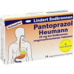 PANTOPRAZOL Heumann mide yanması için 20 mg msr. tablet, 14 adet