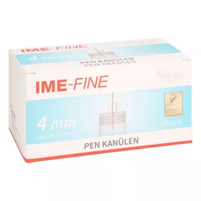 IME-ince Evrensel Kalem Kanülü 31 G 4 mm, 100 adet IME-ince Evrensel Kalem Kanülü 31 G 4 mm, 100 adet