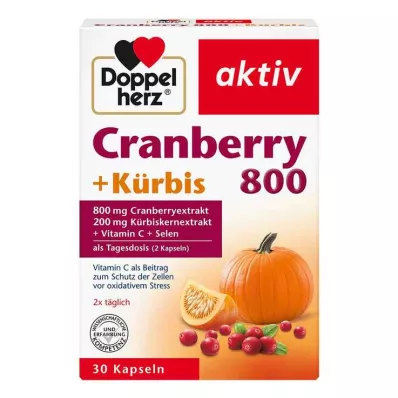 DOPPELHERZ Kızılcık+Kabak Kapsülleri, 30 Kapsül