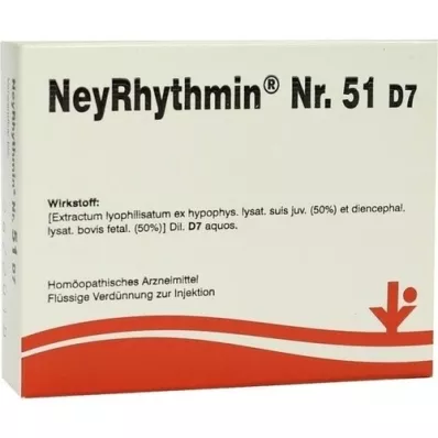 NEYRHYTHMIN No.51 D 7 ampul, 5X2 ml