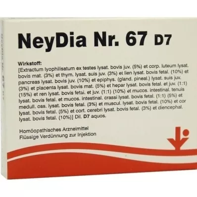 NEYDIA No.67 D 7 ampul, 5X2 ml