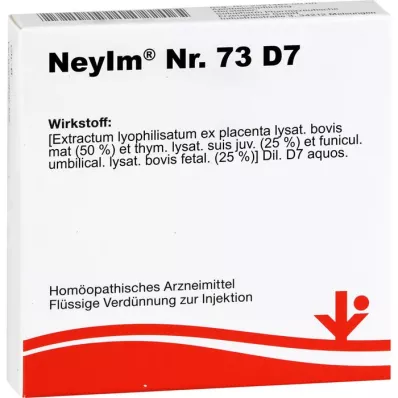 NEYIM No.73 D 7 ampul, 5X2 ml