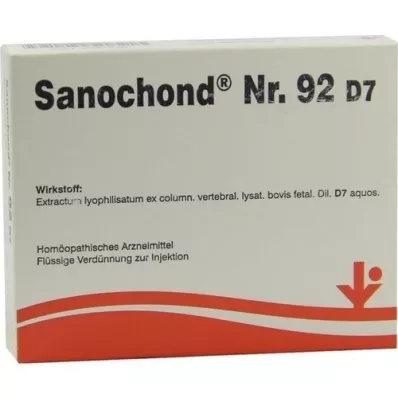 SANOCHOND No.92 D 7 ampul, 5X2 ml