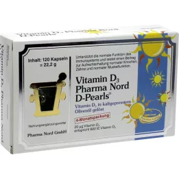 VITAMIN D3 PHARMA Nord 20 μg kapsül, 120 Kapsül