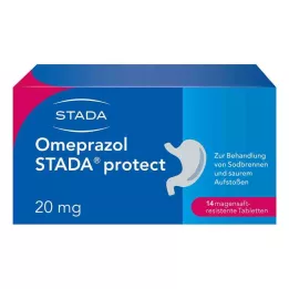 OMEPRAZOL STADA 20 mg enterik kaplı tabletleri korur, 14 adet