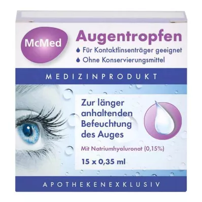 MCMED Göz damlası tek dozluk pipetler, 15X0,35 ml MCMED Göz damlası tek dozluk pipetler, 15X0,35 ml