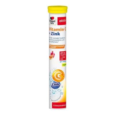DOPPELHERZ Vitamin C+Çinko efervesan tabletler, 15 adet