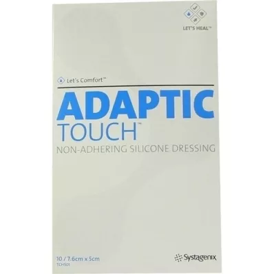 ADAPTIC Touch 5x7,6 cm yapışmayan silikon yara örtüsü, 10 adet