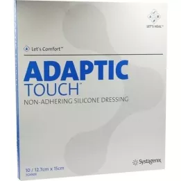 ADAPTIC Touch 12,7x15 cm yapışmayan silikon yara örtüsü, 10 adet