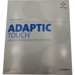 ADAPTIC Touch 20x32 cm yapışmayan silikon yara örtüsü, 5 adet
