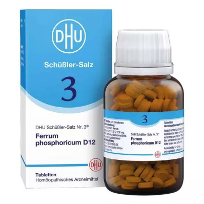 DHU Schüßler tuzu No. 3 Ferrum phoricum D12 tabletleri, 420 adet DHU Schüßler tuzu No. 3 Ferrum phoricum D12 tabletleri, 420 adet