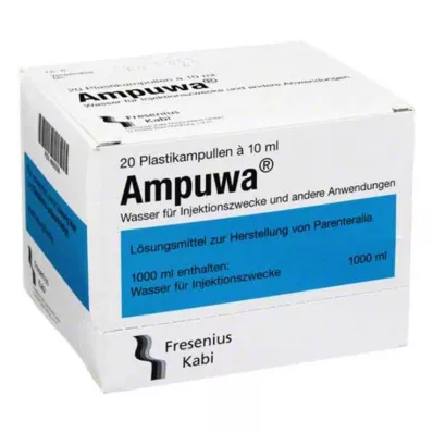 Ampuwa plastik ampul enjeksiyon / infüzyon çözeltisi, 20X10 ml Ampuwa plastik ampul enjeksiyon / infüzyon çözeltisi, 20X10 ml