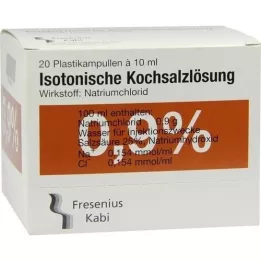 KOCHSALZLÖSUNG %0,9 Pl.Fresenius enjeksiyon çözeltisi, 20X10 ml
