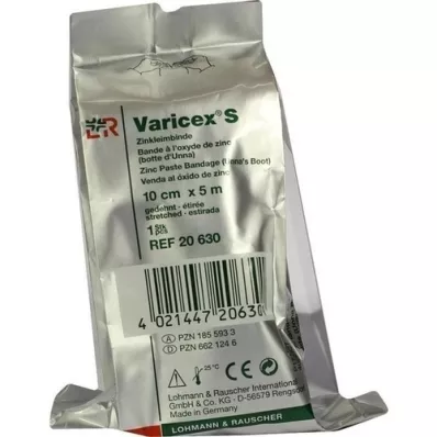 VARICEX S Çinko yapışkanlı bandaj 10 cmx5 m, 1 adet